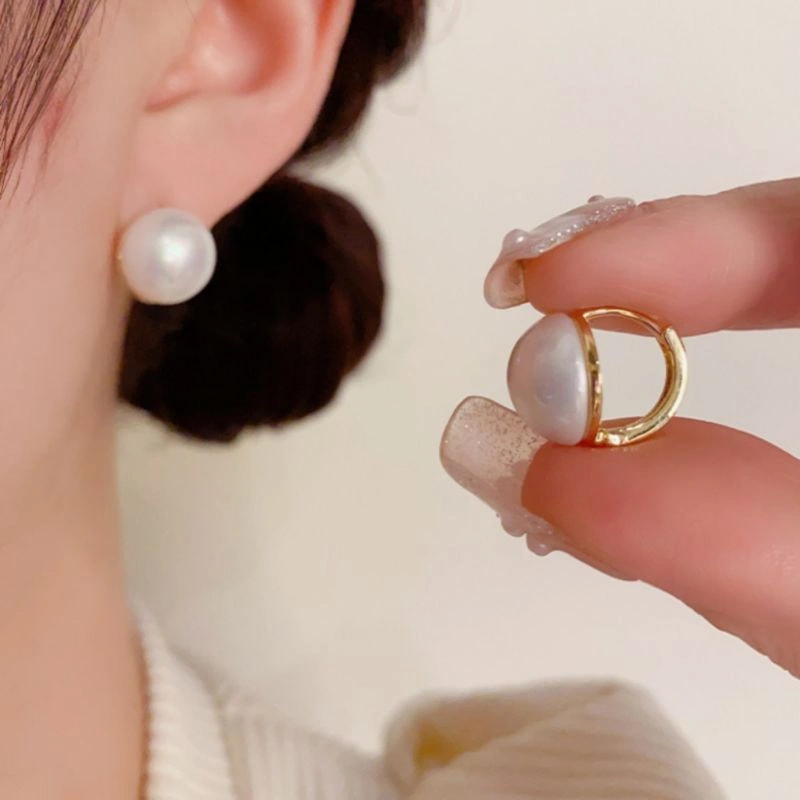 EUN925-Anting Wanita 16K Gold Plating Simple Minimalis Elegant Modern Berkelas Aesthetic Cantik