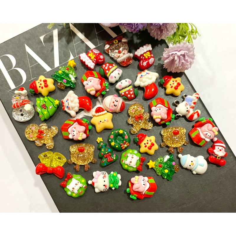 clay/resin natal non lubang isi 100 pcs