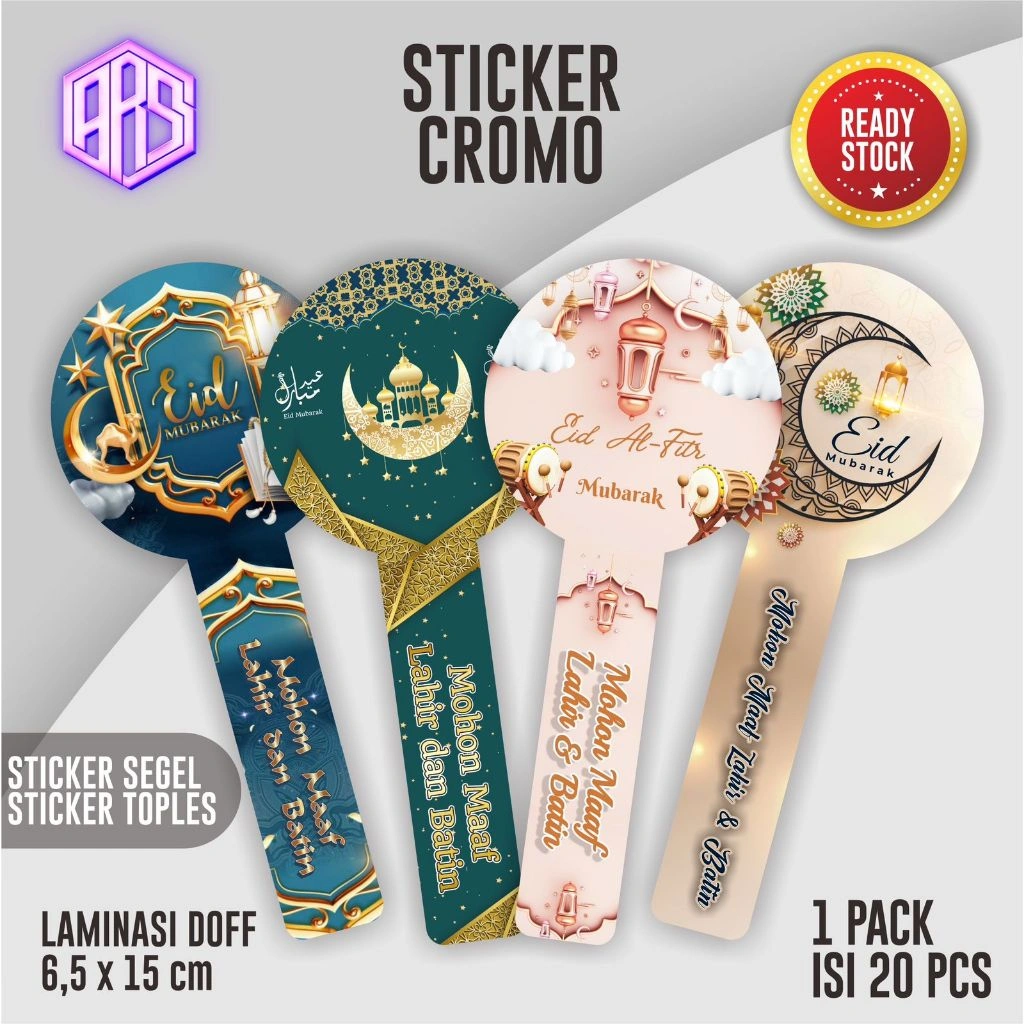 (20PCS) Sticker Idul Fitri Sticker Segel Toples Lebaran Kue Kering Ramadan