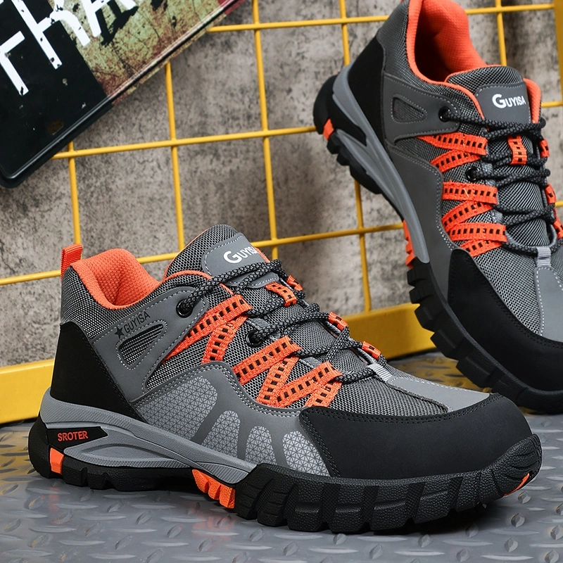 [Promo] Sepatu Safety Sport Alfathi New Original By Guyisa Abu Orange | Sepatu Safety Sport | Sepatu Kerja | Sepatu Pabrik | Sepatu Casual | Safety Sneakers | Sepatu Safety Import