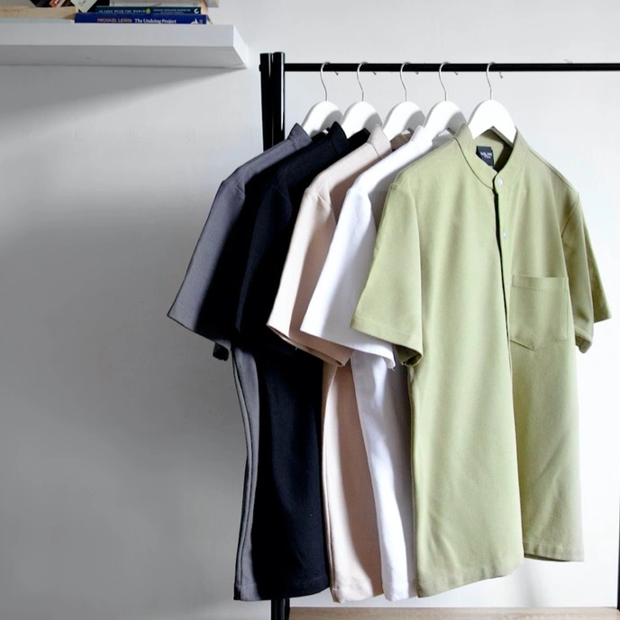 Kemeja Kerah Shanghai Premium - Blank Apparel - Fuji Kemeja Kerah Shanghai