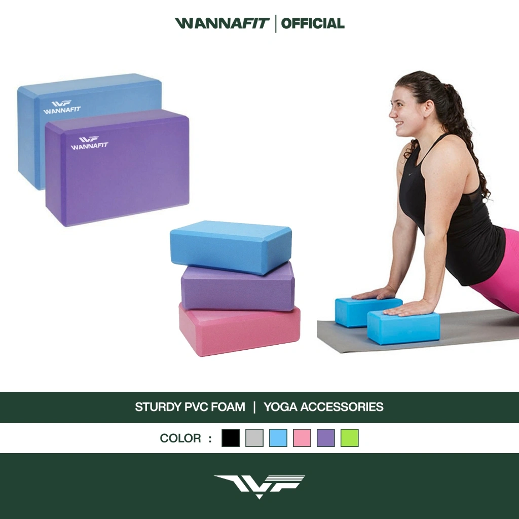 WANNAFIT Yoga Block | Balok Pilates | Alat Olahraga Rumah