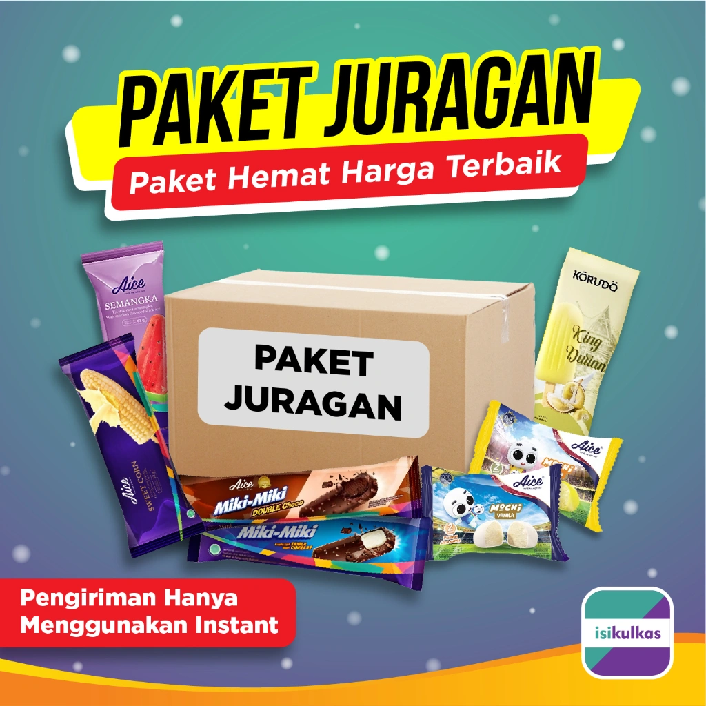PAKET JURAGAN ES KRIM edisi per BOX | ice cream | AICE - KORUDO