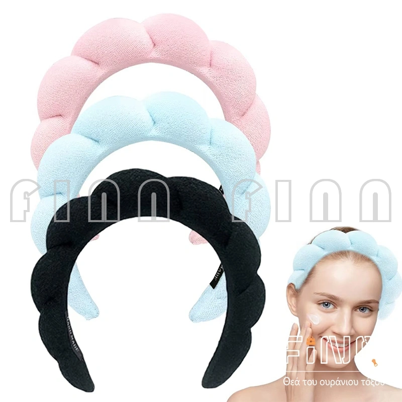 Finn - Bando Busa Tebal Aksesoris Rambut Bandana Shell Fluffy Headband