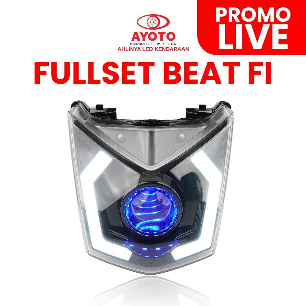 {LIVE} HEADLAMP / REFLEKTOR BEAT FI AYOTO SEIN RUNNING WELCOME LIGHT KUALITAS PREMIUM PLUG AND PLAY