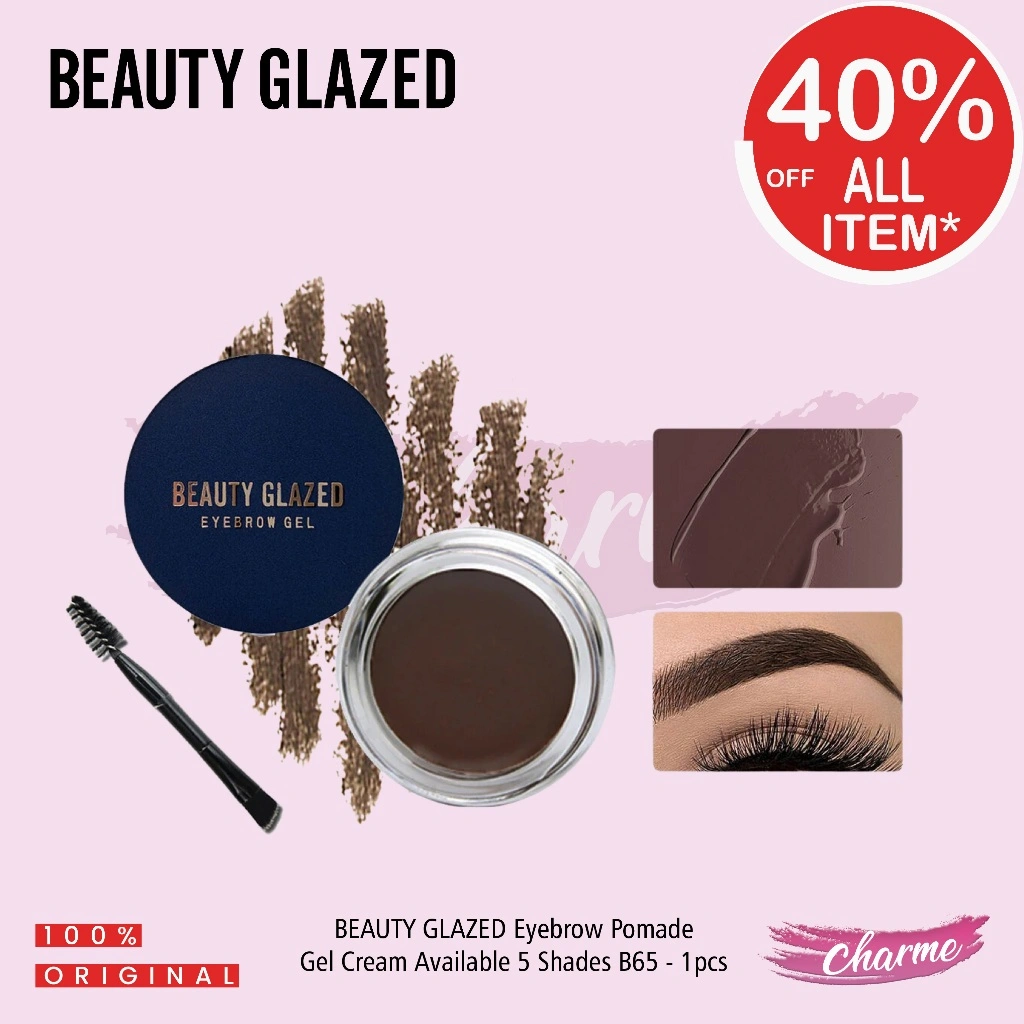 (READY & ORI) Beauty Glazed 5 Colors Tattoo Eyebrow Pomade Gel Eyebrow Alis Cream - B65 B 65