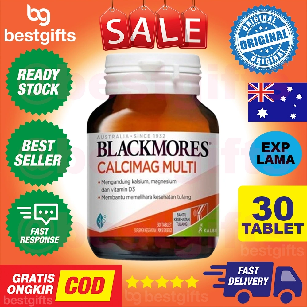 BLACKMORES CALCIMAG MULTI VITAMIN VIT CALCIUM KALSIUM MAGNESIUM D3 K1 TULANG OSTEOPOROSIS 30 TABLET