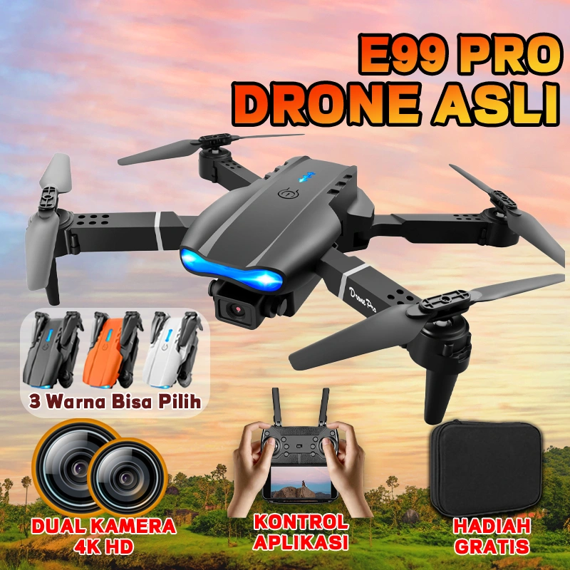 Smart Drone E88 Pro / E99 Pro 4k HD Dual Camera Indoor Outdoor Murah Mini Dengan Drone WiFi FPV