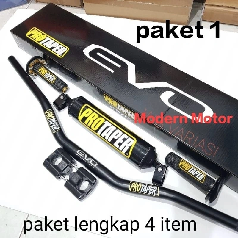 Stang / stir fatbar protaper evo low set raiser + busa palang stang + handgrip protaper