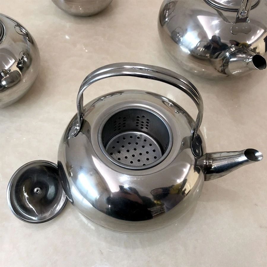 Teko Kettle Mini Pot Stainless Tea Pot Air Panas Dingin Ceret Teko Saringan Saji Kopi Teh Serbaguna