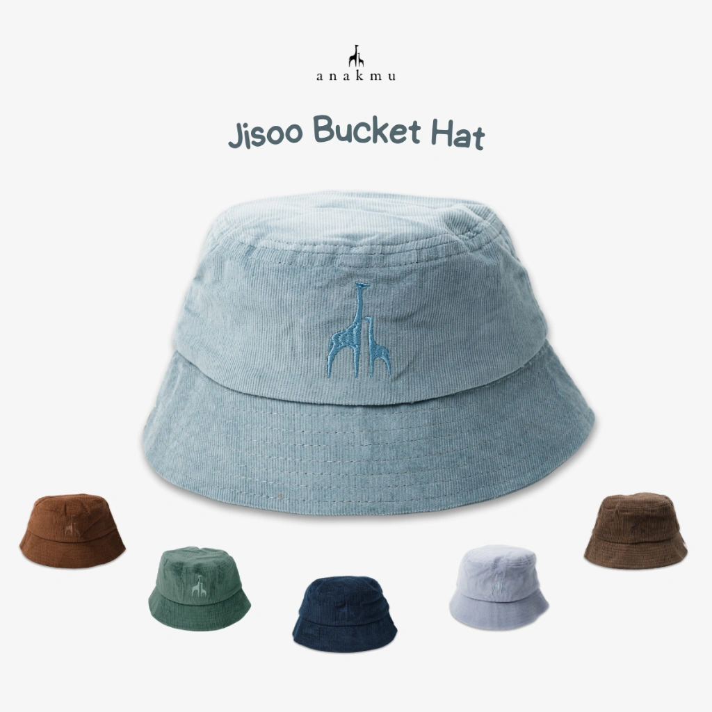 Anakmu - Jisoo Topi Bucket Hat Anak Katun Corduroy Premium