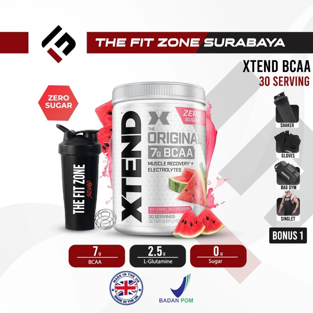 XTEND BCAA 30 Serving Supplemen Fitness BCAA Powder + Electrolyte Energy Drink
