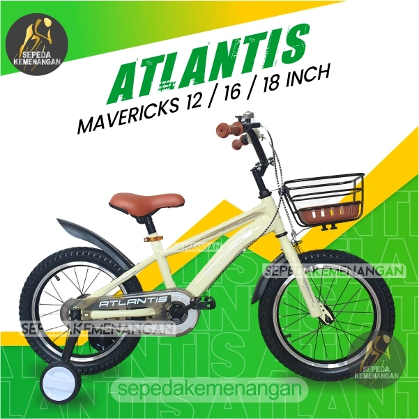 SEPEDA ANAK BMX ATLANTIS MAVERICKS / TREMOR MAVERICKS 2.0 UKURAN 12 / 16 DAN 18 INCH
