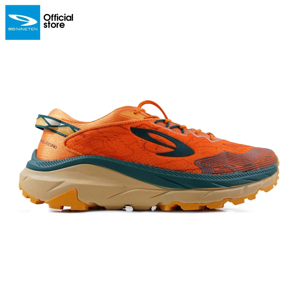 910 Nineten Yuza MARS JEZERO Sepatu Trail - Orange/Teal/Kuning