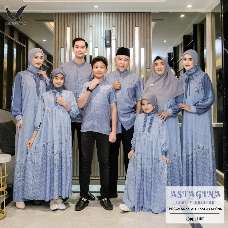 READY ASTAGINA FAMILY SET VENTE / VIRSYA ZAIRA ASTAGINA SETELAN KELUARGA / ASTAGINA SARIMBIT SET AYAH MOM NENEK KAKEK ANAK KIDS / SARIMBIT LEBARAN COUPLE BAJU FAMILY RAYA SERIES