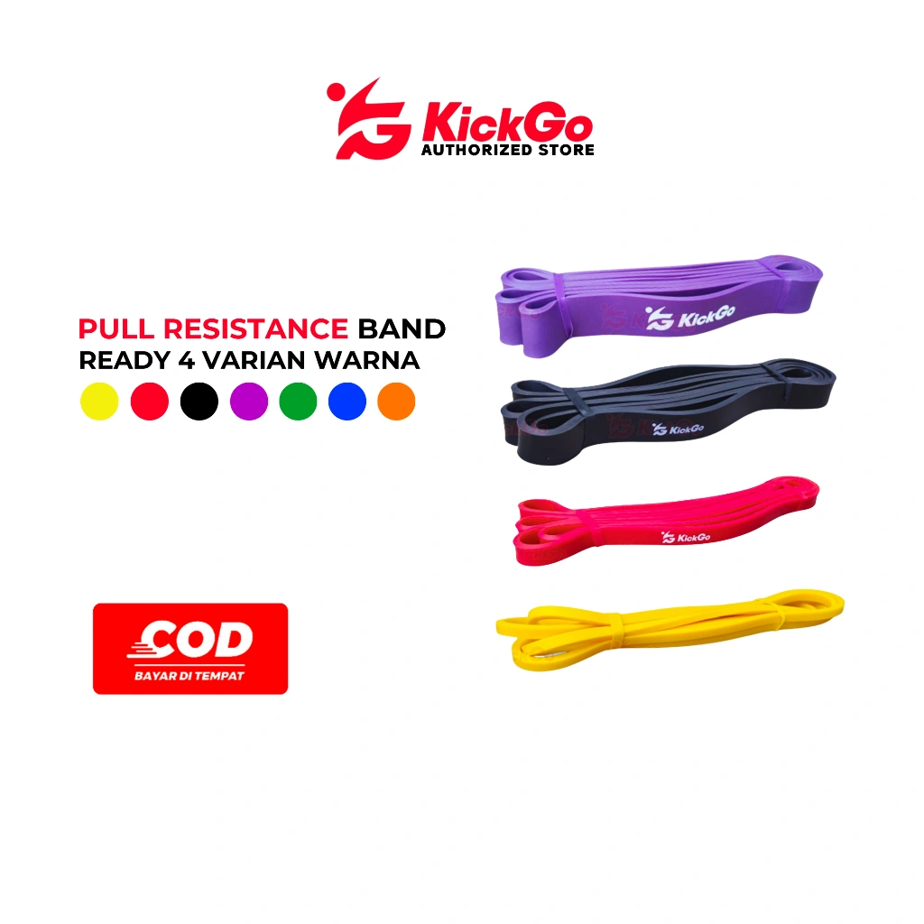 KickGo Pull Up Karet Stretching Resistance Band Olahraga Fitness Yoga Gym Latex