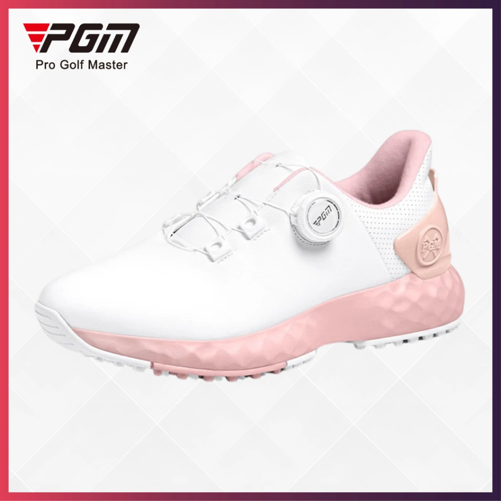 PGM Ladies Shoes Golf BOA Knob Excellent Cushioned Comfortable Waterproof Sepatu Wanita Anti Air Anti Slip