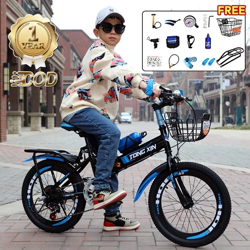 sepeda lipat 18/20 inci Sepeda gunung anak / Sepeda rem cakram ganda off-road 6 kecepatan