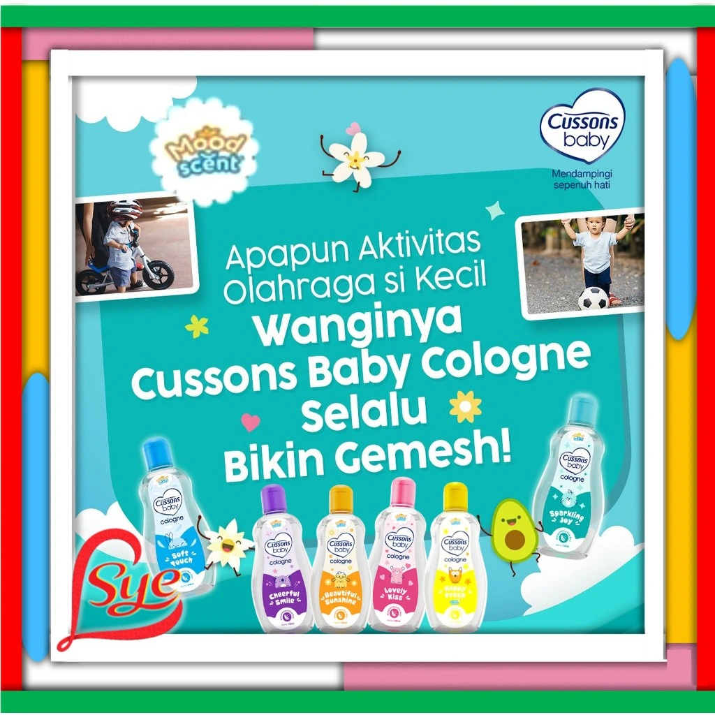 Cussons Baby Cologne 100ml | Minyak Wangi Bayi & Balita | Cussons Parfum Anak | SYE