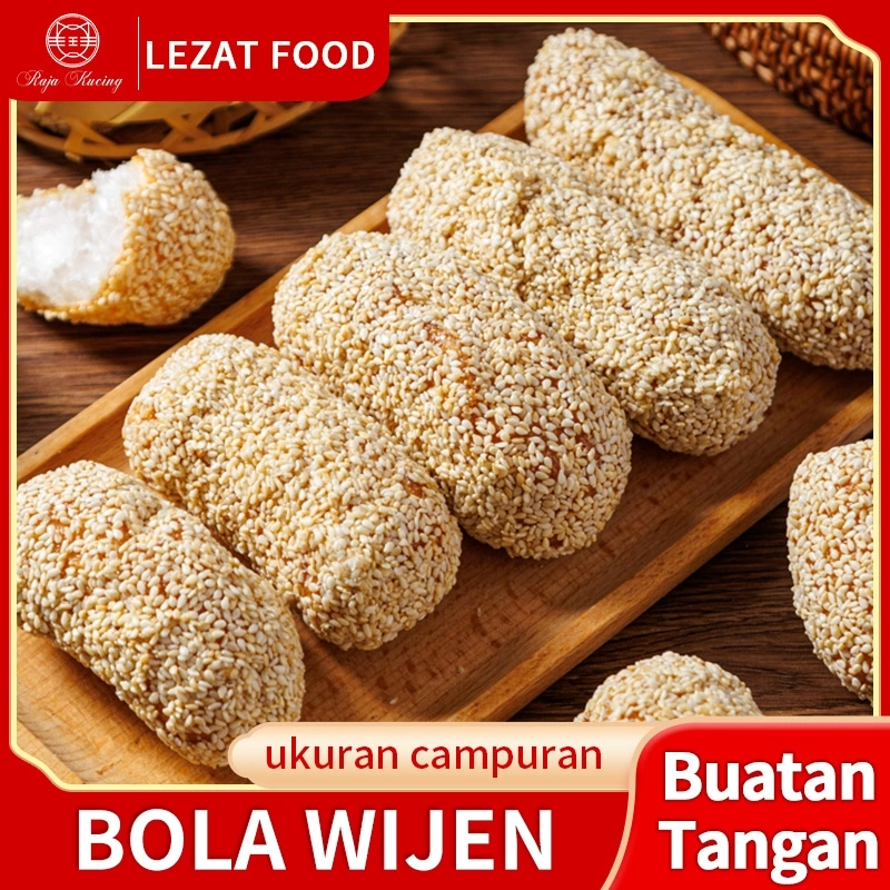 Kue wijen buatan tangan yang sangat lezat, renyah dan lezat, cocok untuk segala usia 500g