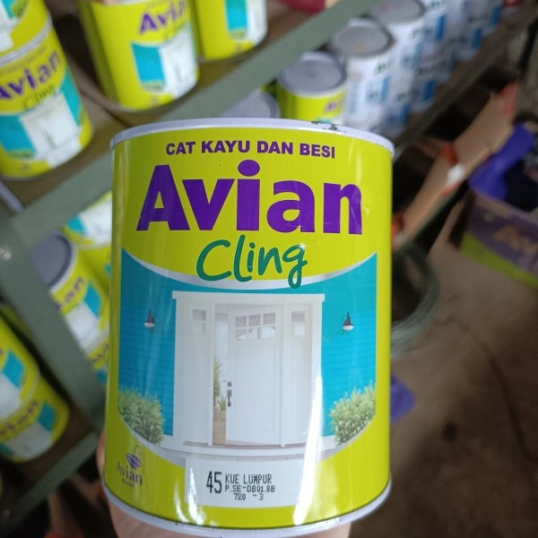 AVIAN CLING SBM SUPER BLACK MATT / DOFF 1KG CAT MINYAK KAYU BESI