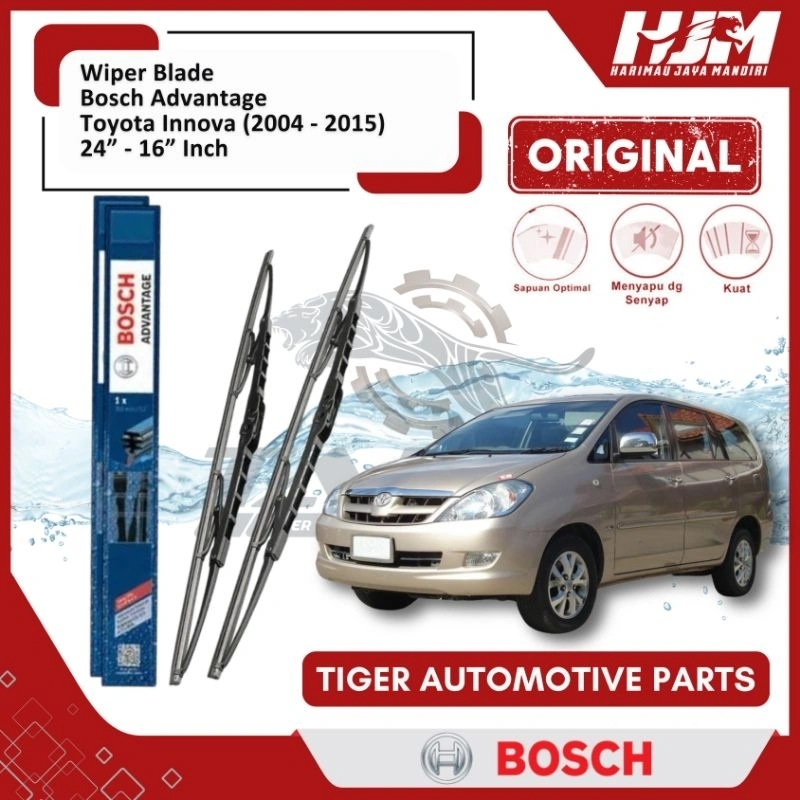 WIPER BLADE MOBIL INNOVA 2004 - 2015 BOSCH ADVANTAGE 24" - 16" ORIGINAL