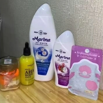 Paket Handbody Low Budget pemakaian pribadi Tia, Resep Hanbody pencerah bahan sudah BPOM ,Melembabkan, Meratakan Warna Kulit serta Mencerahkan Kulit