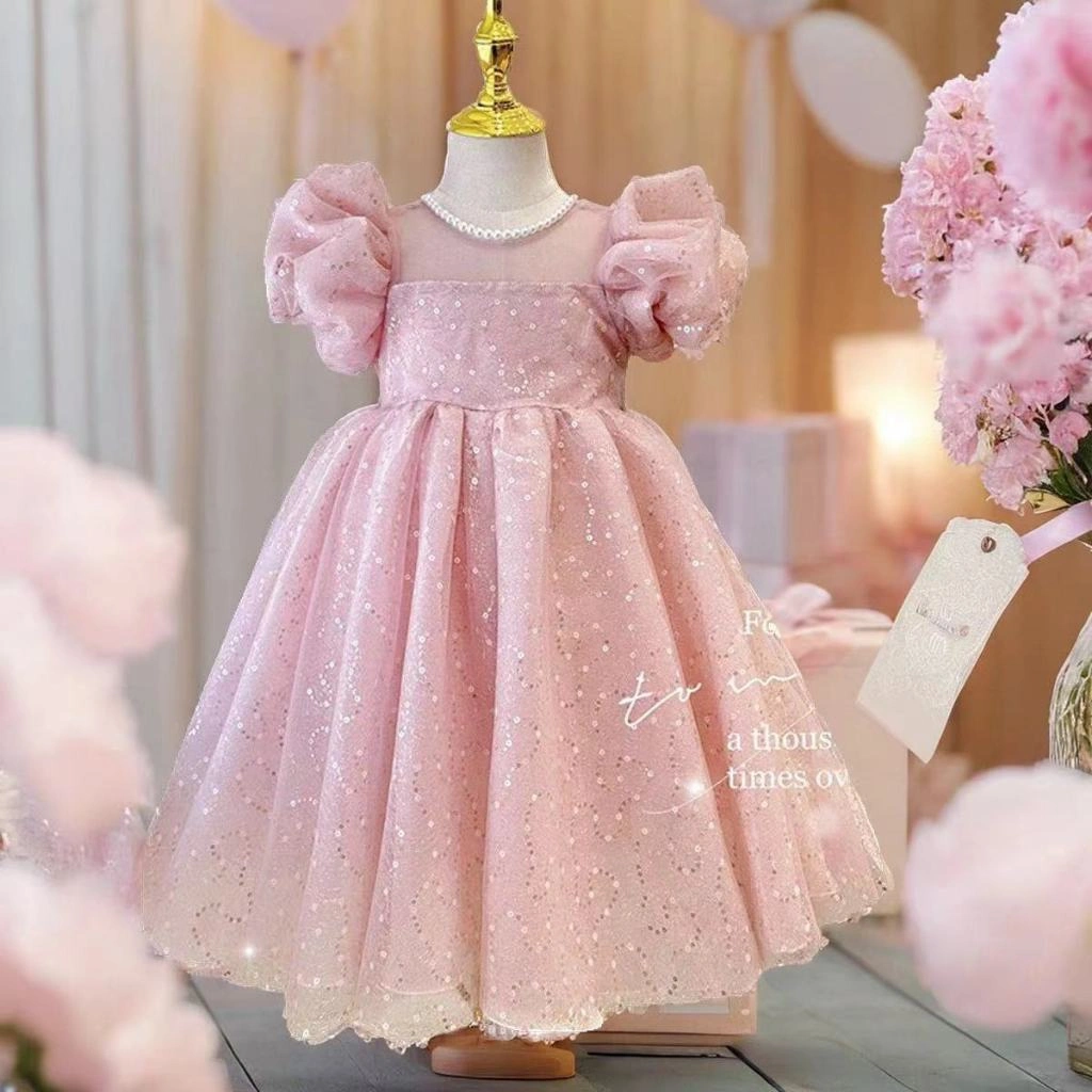 [PRINCESS KESLI] 2-11 Tahun Gaun Anak Perempuan gaya hutan putri bayi gaya panas dengan lengan engah