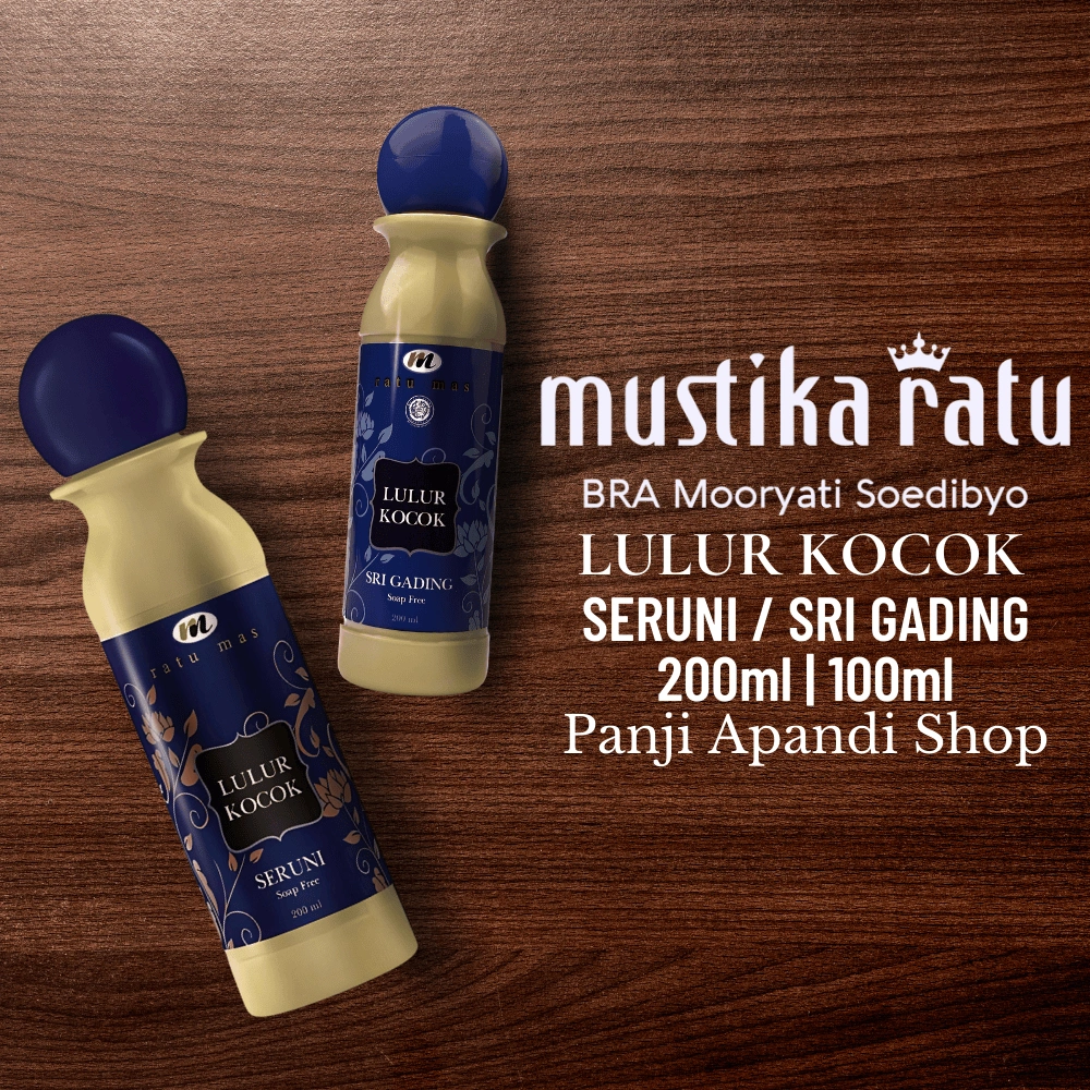 Mustika Ratu Lulur Kocok Seruni & Sri Gading 100ml/200ml – BPOM, Mencerahkan & Melembapkan Kulit