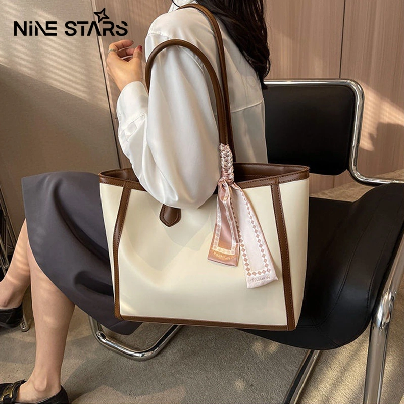 Nine stars Korea totebag wanita tahan air kemen tas kerja kapasitas besar tas bahu wanita