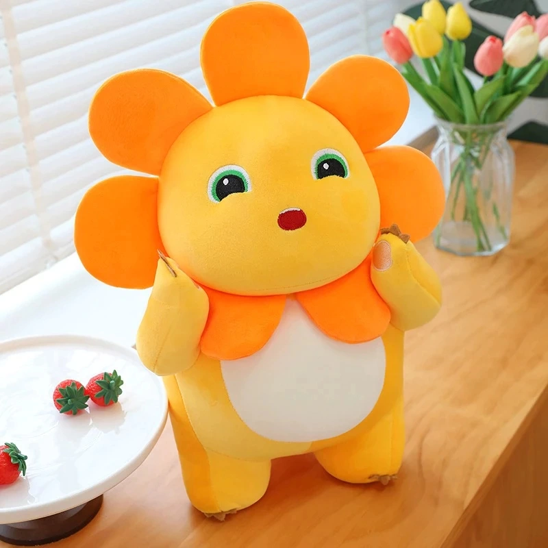 Boneka Nailong Dino Kuning Bunga Matahari Sunflower Mainan Mewah Dinosaurus Hadiah Ulang Tahun Mewah