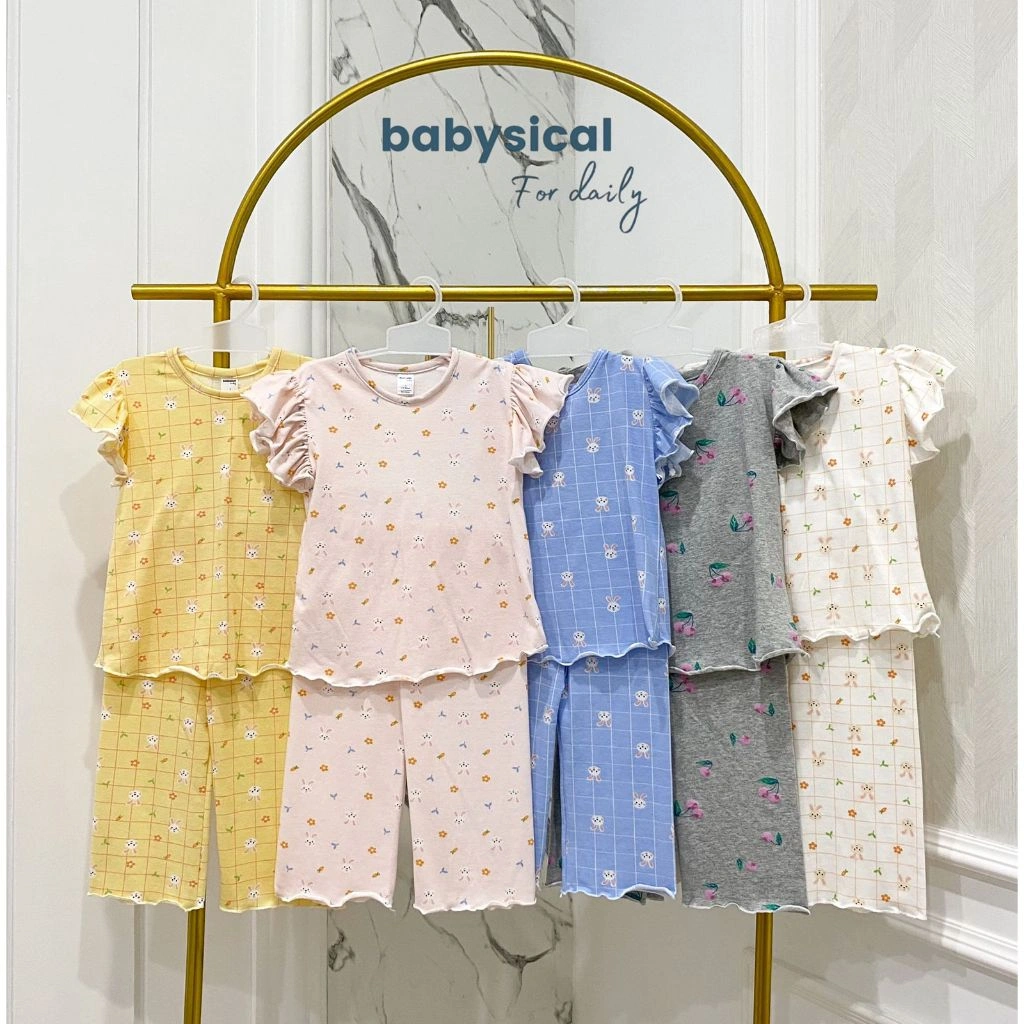 BABYSICAL 1-6 SOFIA SETCEL / Piyama Baju Anak Setelan Atasan Bawahan Katun Lembut Pajamas Stelan Baju Tidur Anak