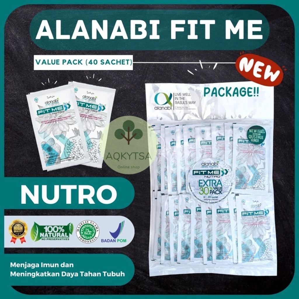 Alanabi Fit Me Nutro Valuepack Minuman Herbal Kesehatan isi 40 sachet