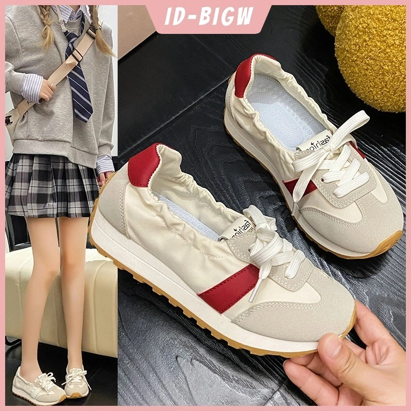 Sepatu Gump Sepatu Olahraga Bernapas Ringan Ringan Siswa Bawah Datar Sepatu Pasang Kasual 2024 Sepatu Wanita Baru