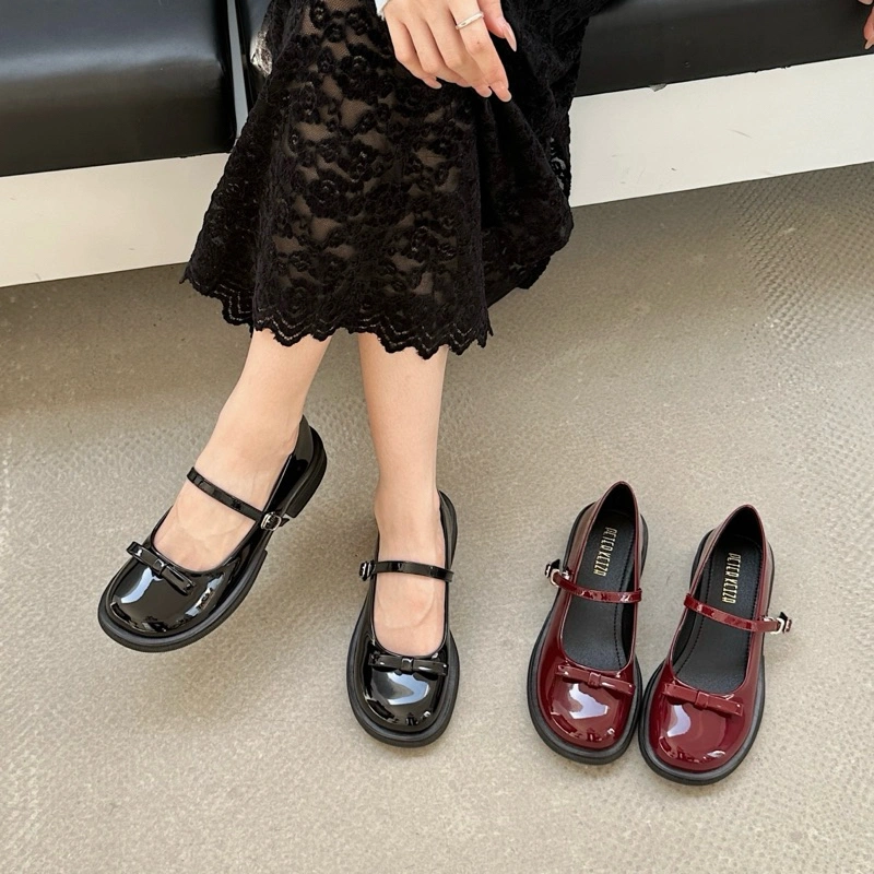 Peter Keiza Sepatu Loafers Mary Jane Heels 3cm OS10-01