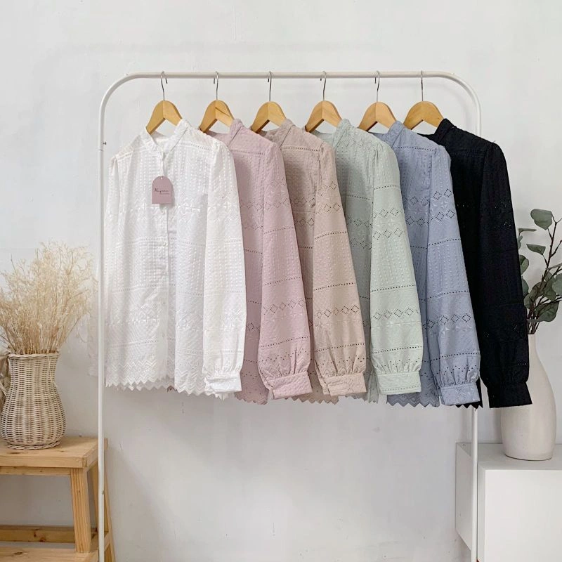 IRENE BLOUSE / Blouse katun bordir premium