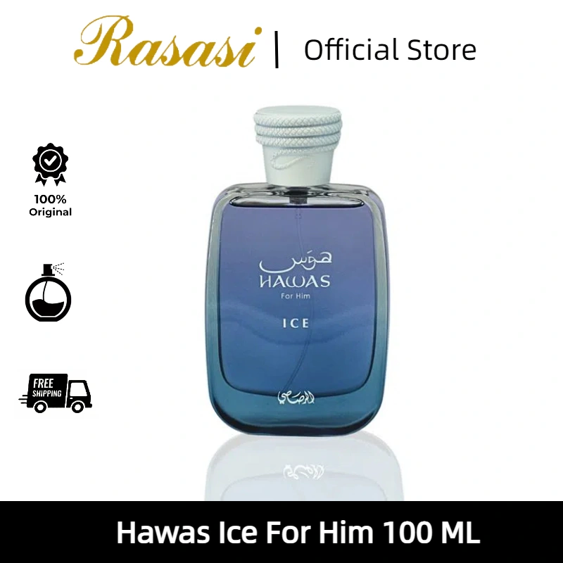 Rasasi Official Store,Hawas Ice For Him 100 ML/parfum hawas ice/rasasi hawas for him/rasasi hawas ice/rasasi hawas ice decant/parfum tahan lama/parfum pria wangi tahan lama/parfum wanita tahan lama 24 jam/parfum wanita tahan lama dan wangi/parfum pria