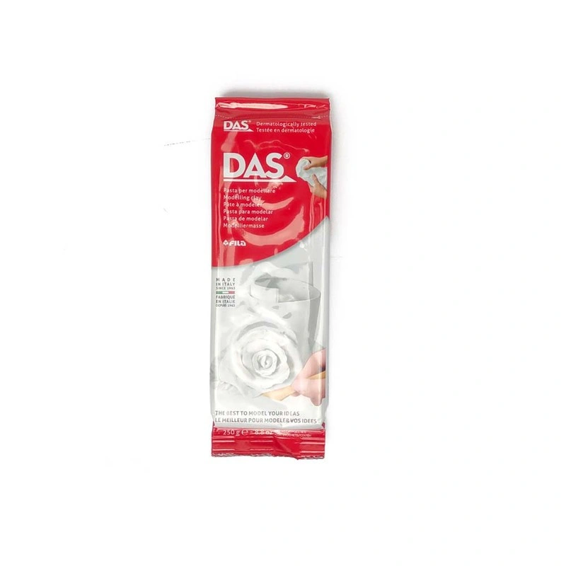 DAS White Modelling Clay / Tanah Liat Putih 250g - Bisa Mengeras Sendiri, Untuk Kerajinan Tangan