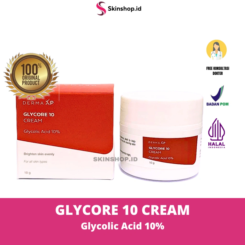 GLYCORE 10 CREAM Glycolic Acid 10% 10g Original / Niacef 4% niacinamide 4
