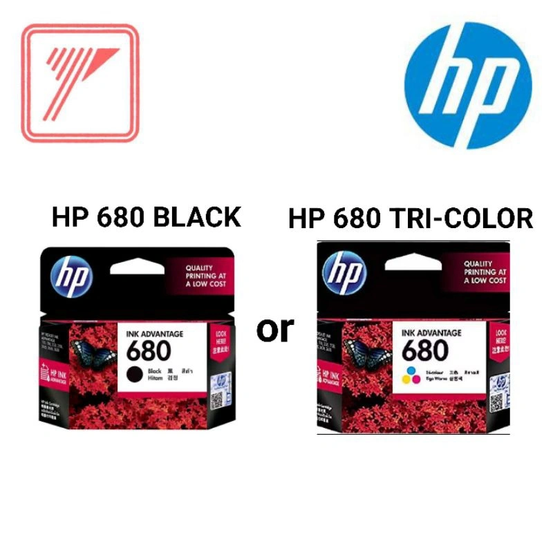 HP Ink Tinta 680 Black ATAU 680 Color HP680 HP680B ATAU HP680C Original Ink Advantage Cartridge
