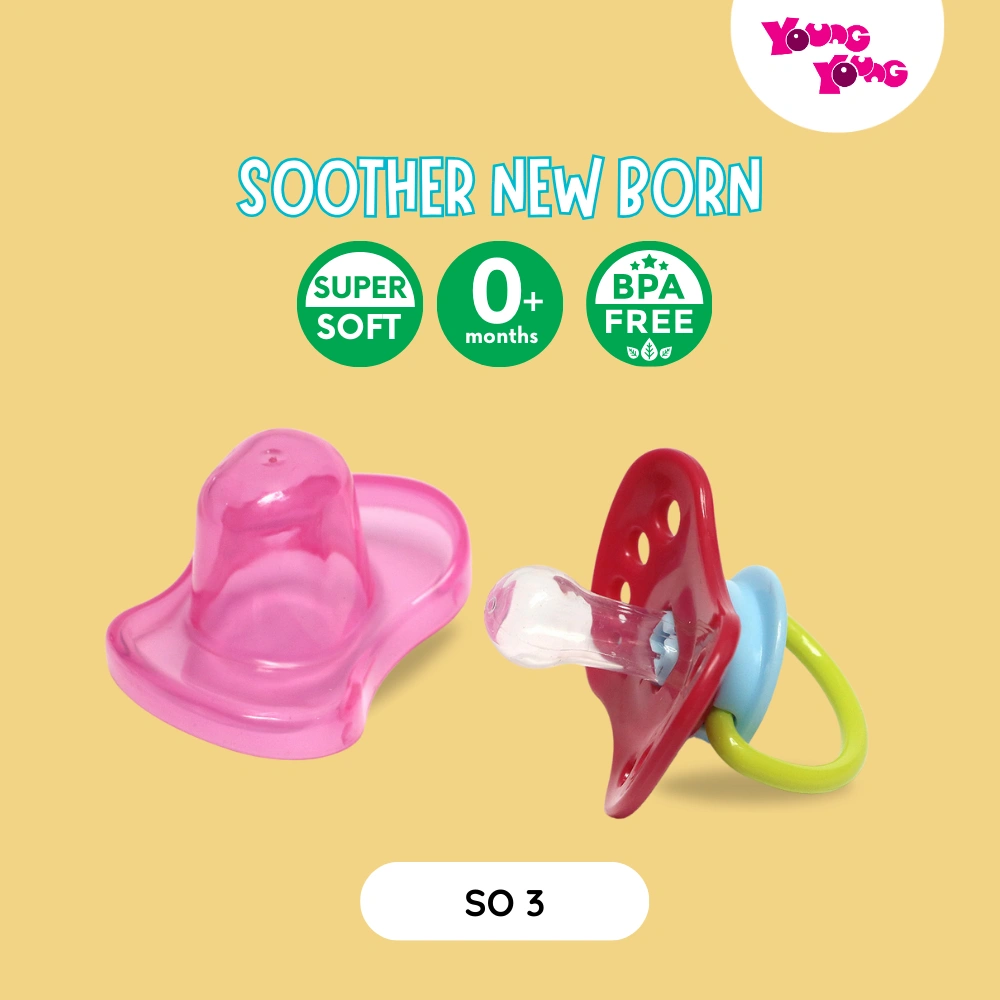 YOUNG YOUNG Dot Bayi / Empeng Silikon / Empeng Bayi BPA Free  Soother Baby SO3 Pacifier 3+ Bula