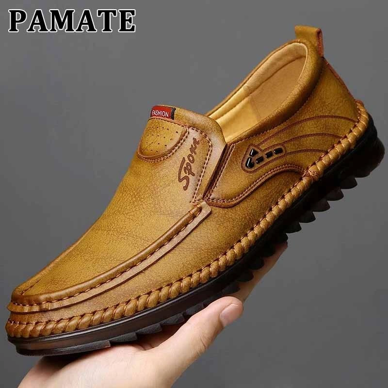 PAMATE Sepatu Kasual Slip On Pria Lembut Tahan Aus Ringan Nyaman