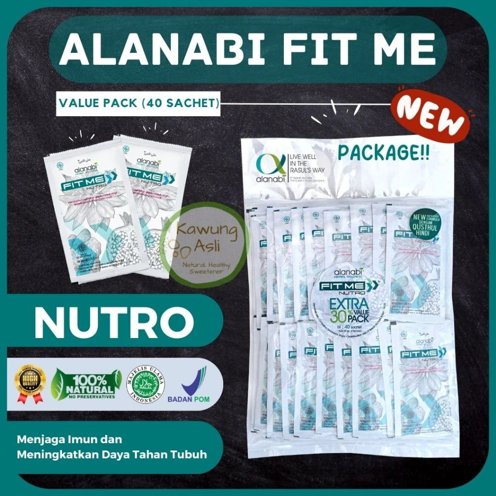 Alanabi Fit Me Nutro Valuepack Minuman Herbal Kesehatan 40 sachet