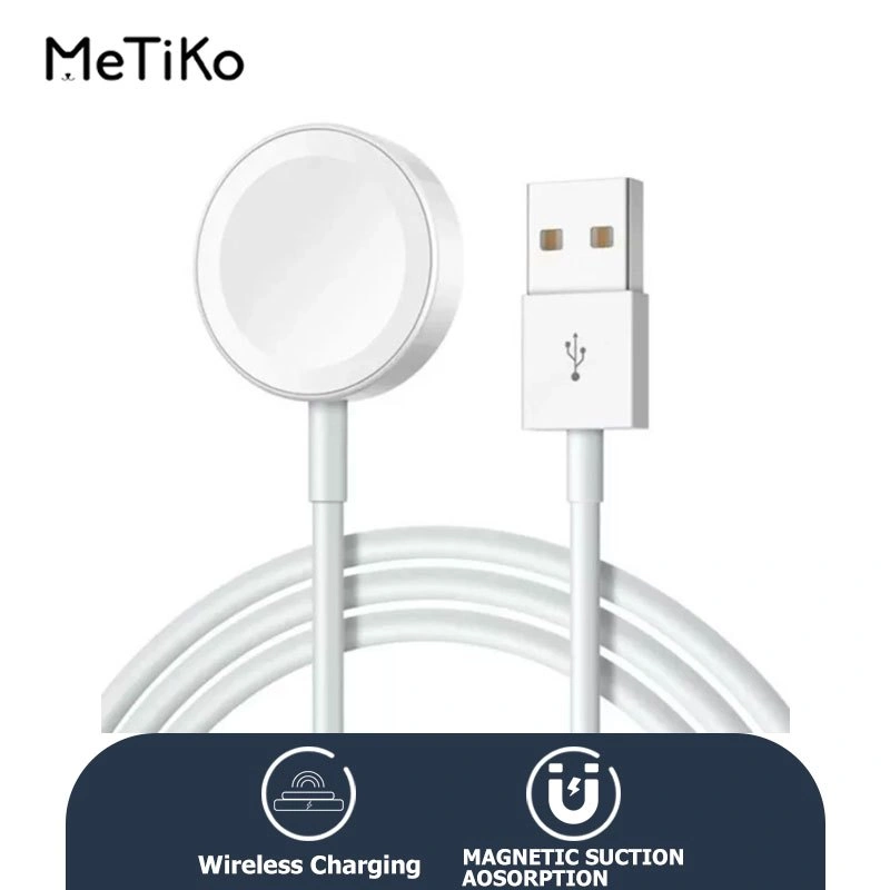 MeTiKo Kable Data Magnet USB Charger Watch Wireless Charging Magnetic Charging Cable For Watch Series 1 / 2 / 3 / 4 / 5 / 6 / 7 / SE