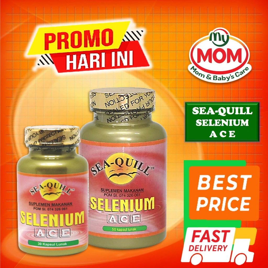 Sea-Quill Selenium A C E Isi 30S & 50S | Sea Quill | Seaquill | Vitamin Daya Tahan Tubuh | MyMom