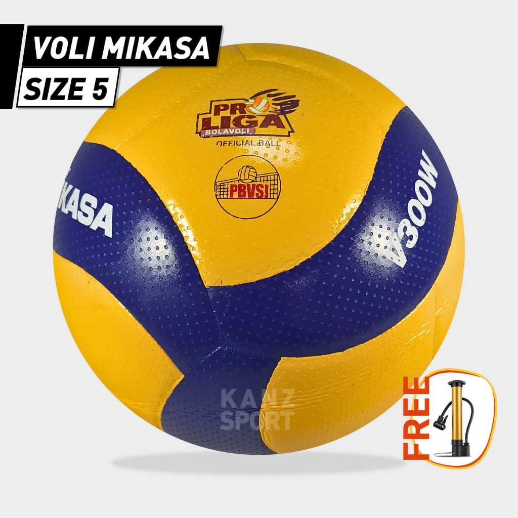MIKASA Bola Voli v300w Volly Voly volley ball MIKASA V300W size 5 bola voli indoor outdoor premium