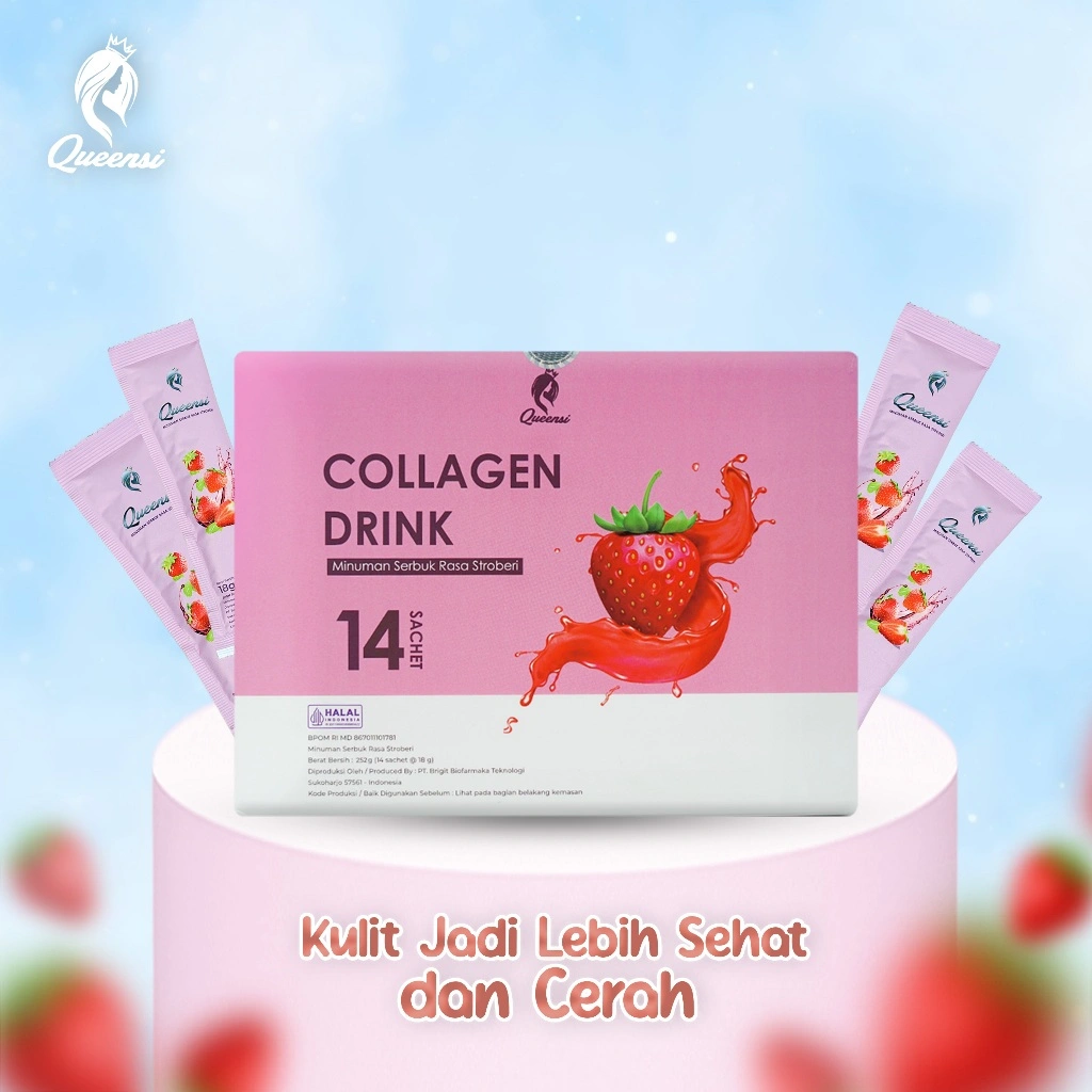 QUEENSI COLLAGEN DRINK Pemutih & Pencerah kulit