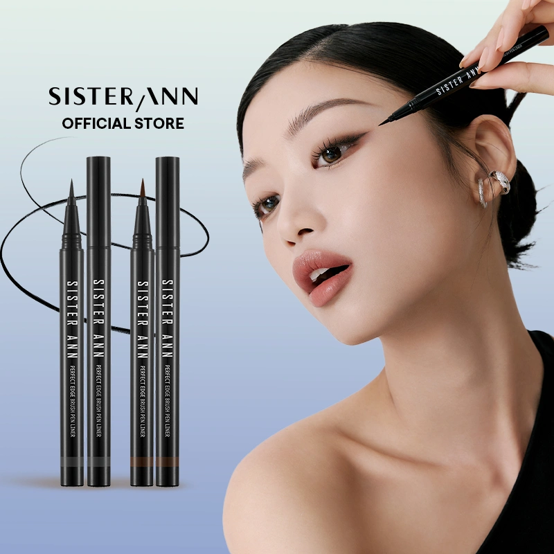 [SISTER ANN] Perfect Edge Brush Pen Liner 0.1mm – Eyeliner Cair Tip Tipis / Waterproof / Anti Luntur / Tahan Lama