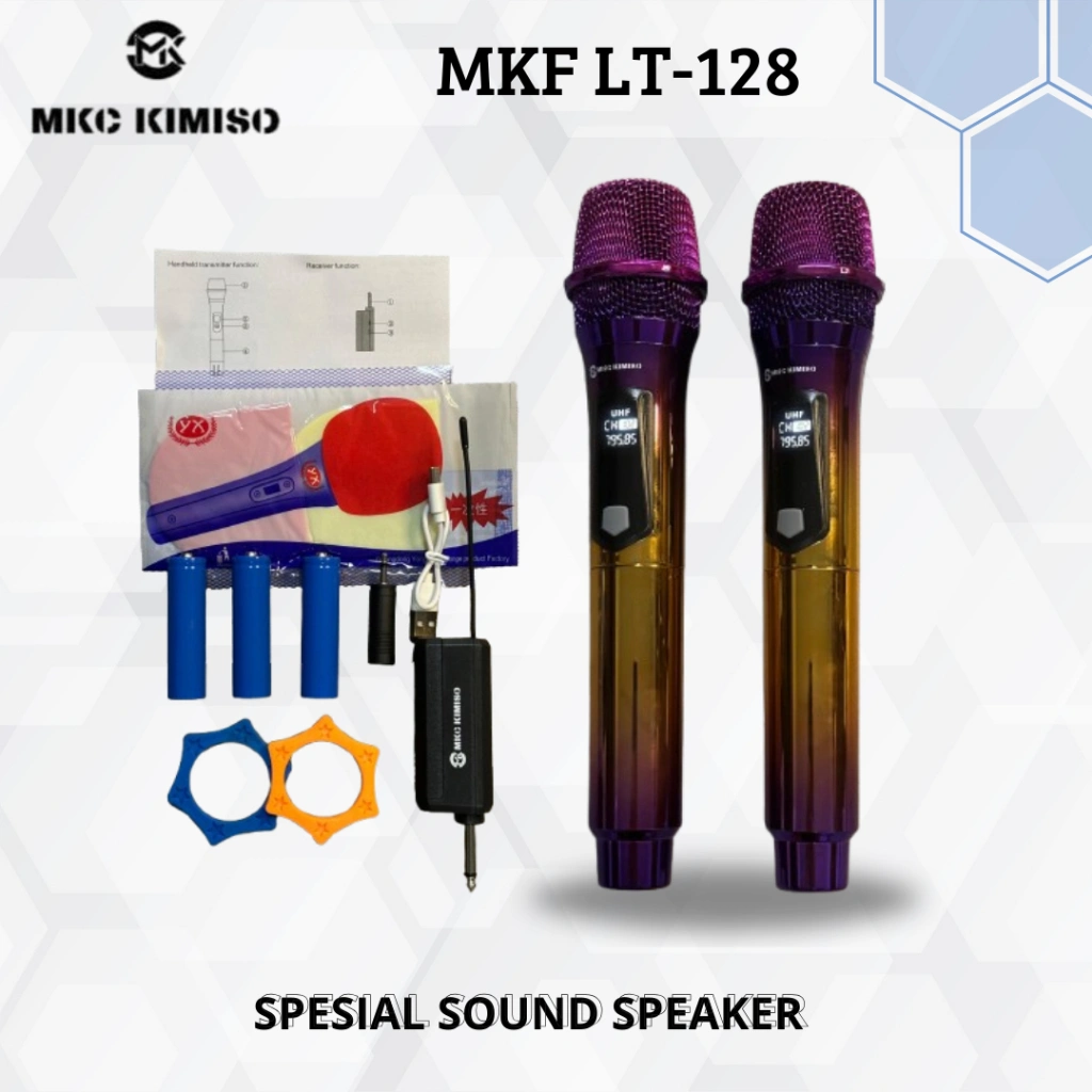 COD MKC KIMISO MICROPHONE LT-118/LT-128 MIC KARAOKE WIRELESS Mikrofon