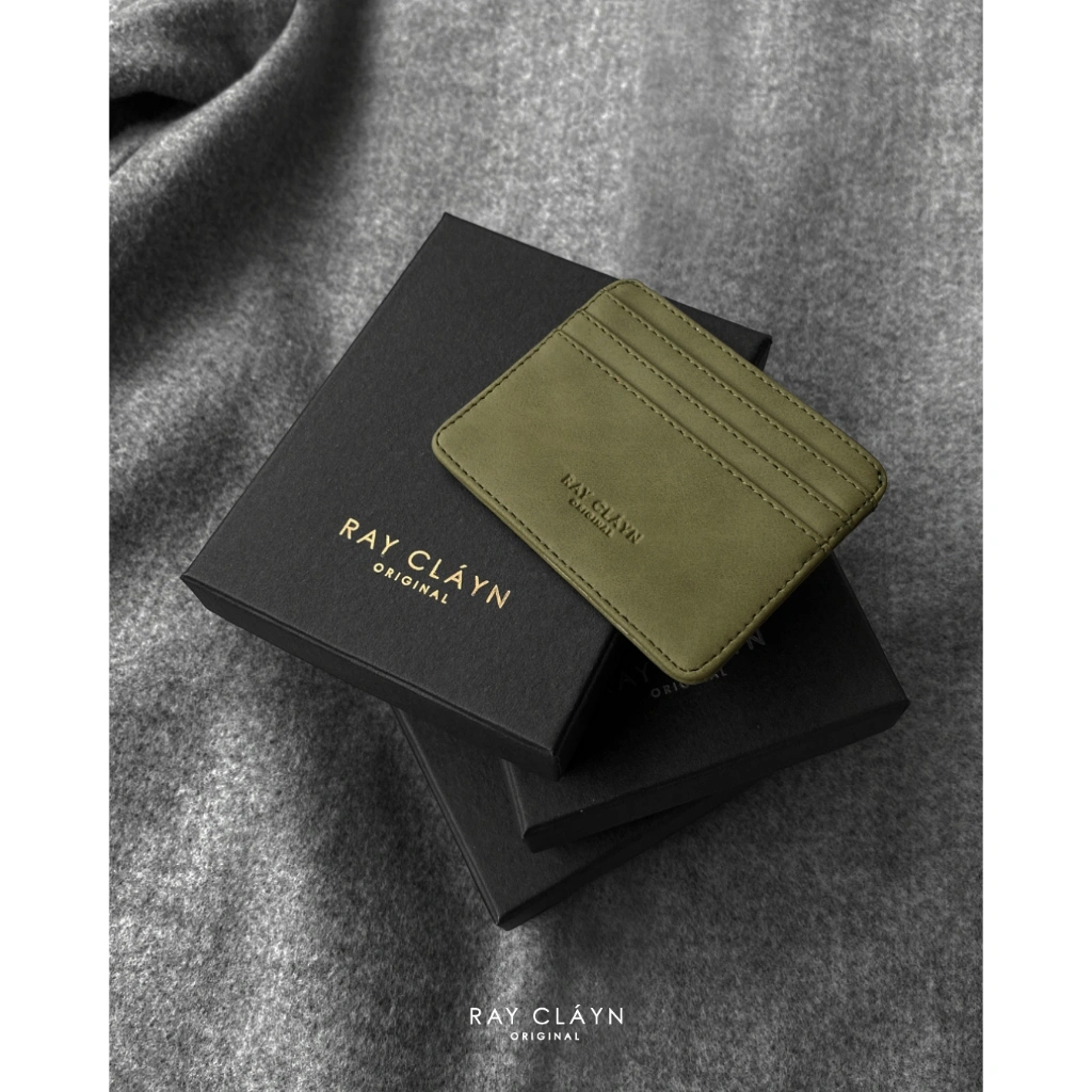 Ray Cláyn - Cliff Card Holder Sage / Dompet Kartu / Dompet Kartu Kulit / Card Holder Wanita dan Pria / Cardholder